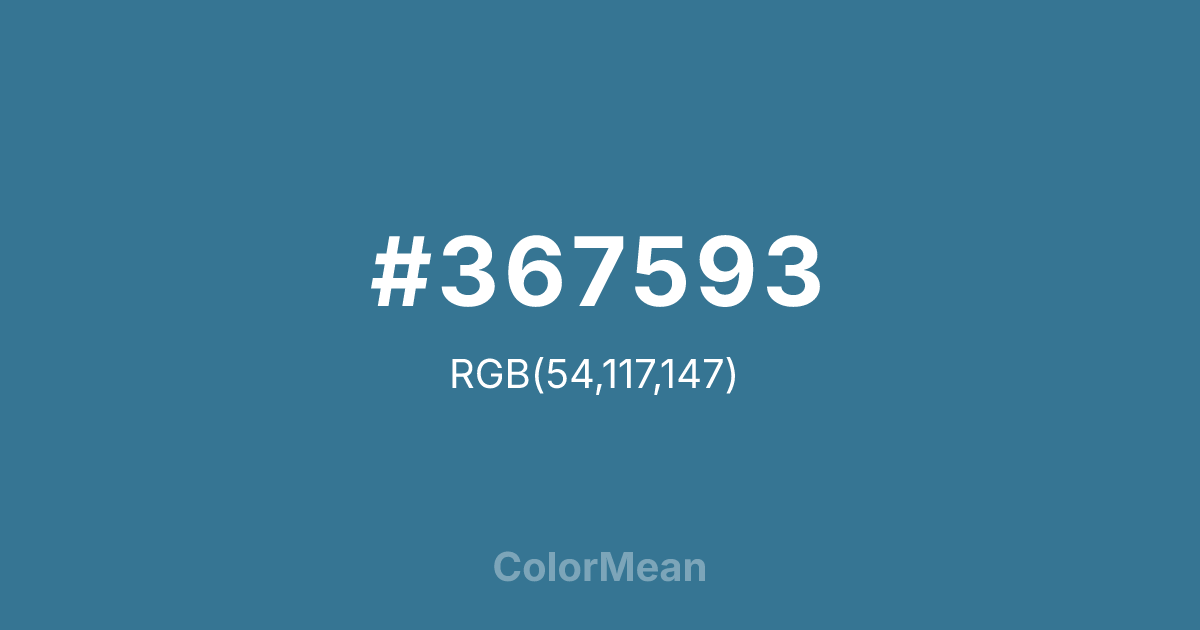 #367593 color swatch