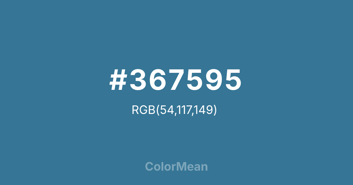 #367595 color swatch