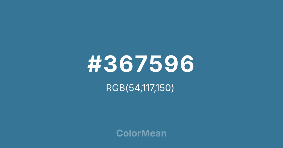 #367596 color swatch