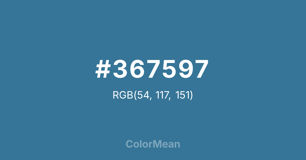 #367597 color swatch