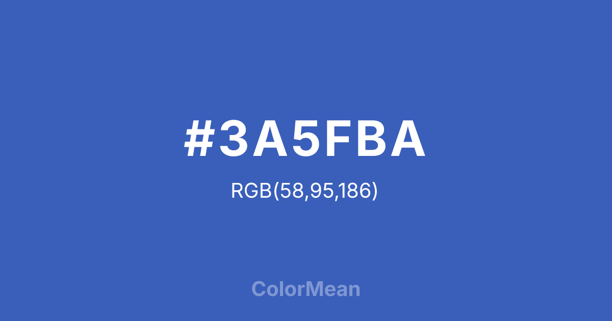 #3A5FBA color swatch