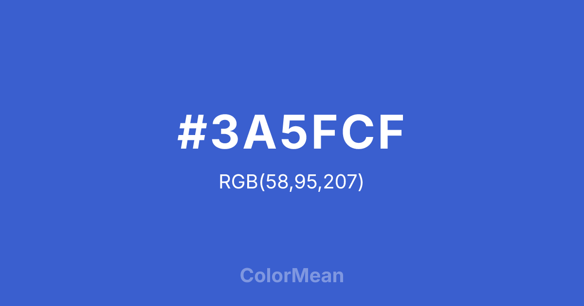#3A5FCF color swatch