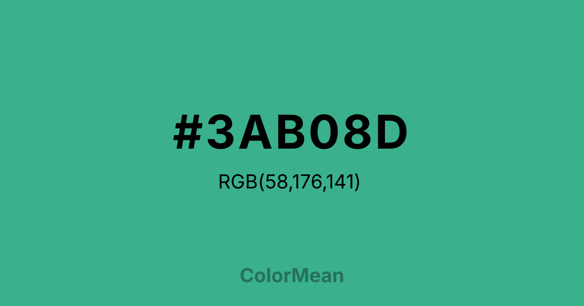 #3AB08D color swatch