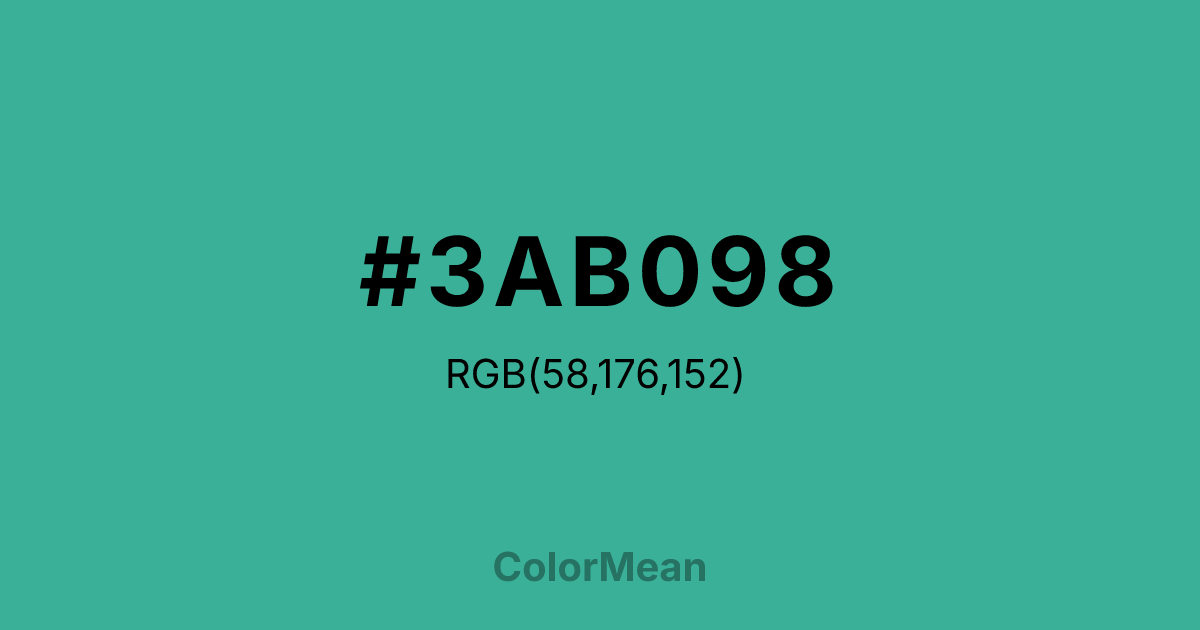 #3AB098 color swatch