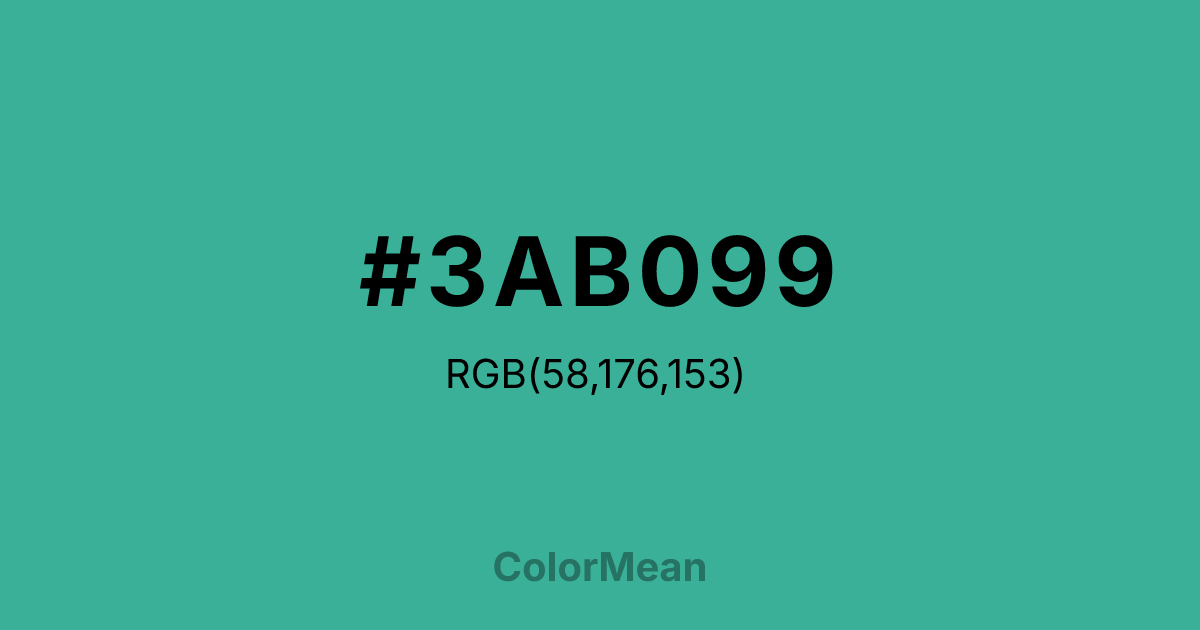 #3AB099 color swatch