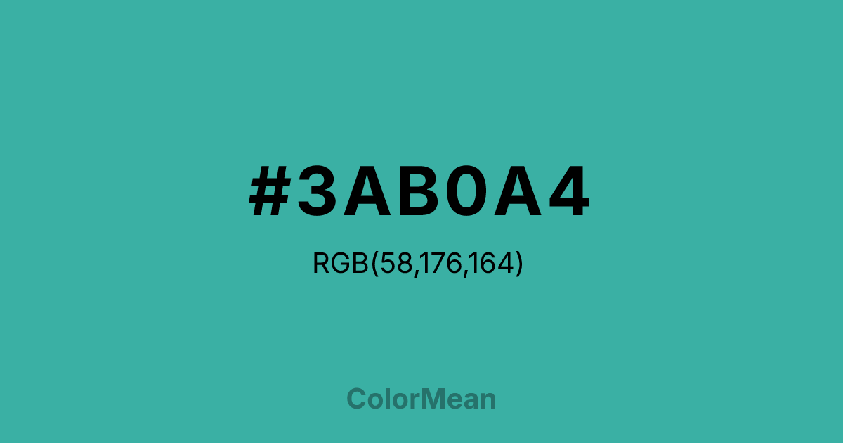 #3AB0A4 color swatch