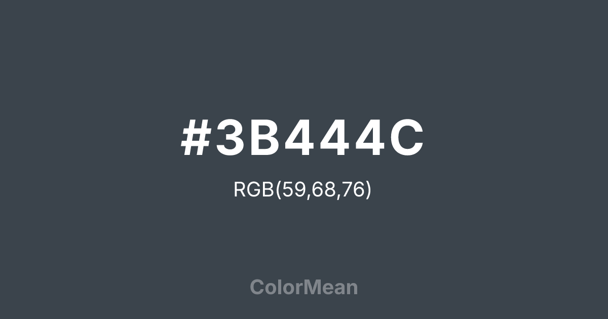 #3B444C color swatch