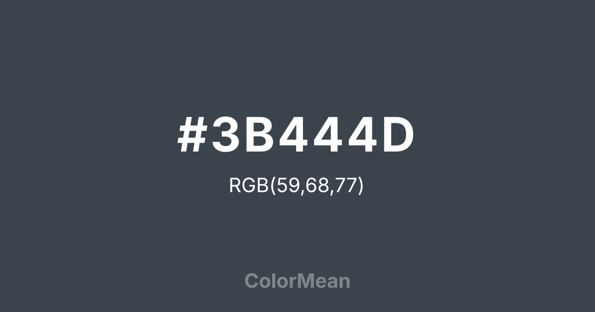 #3B444D color swatch