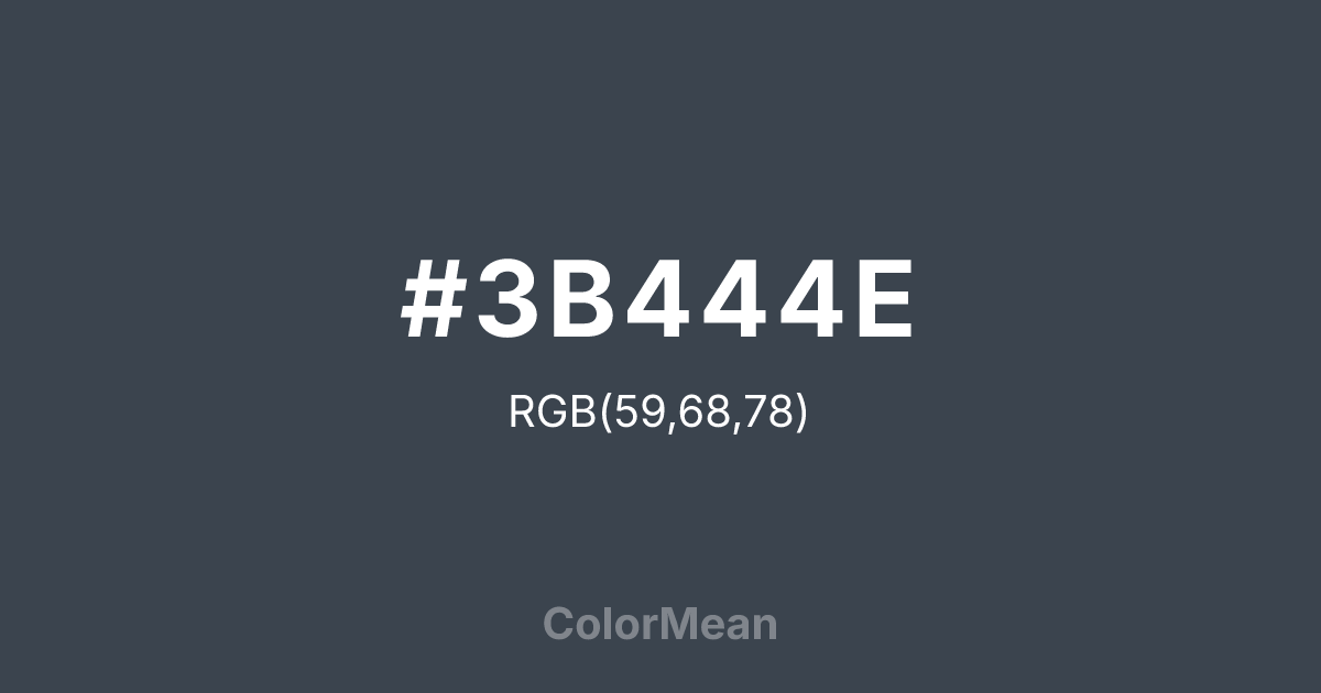 #3B444E color swatch