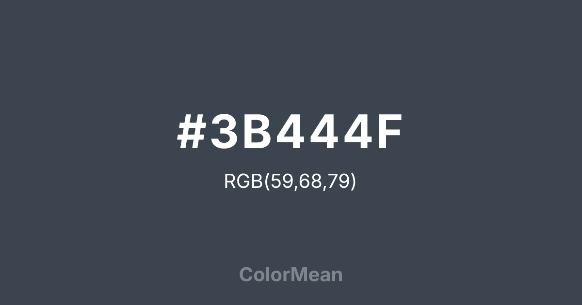 #3B444F color swatch