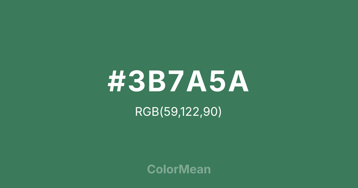 #3B7A5A color swatch