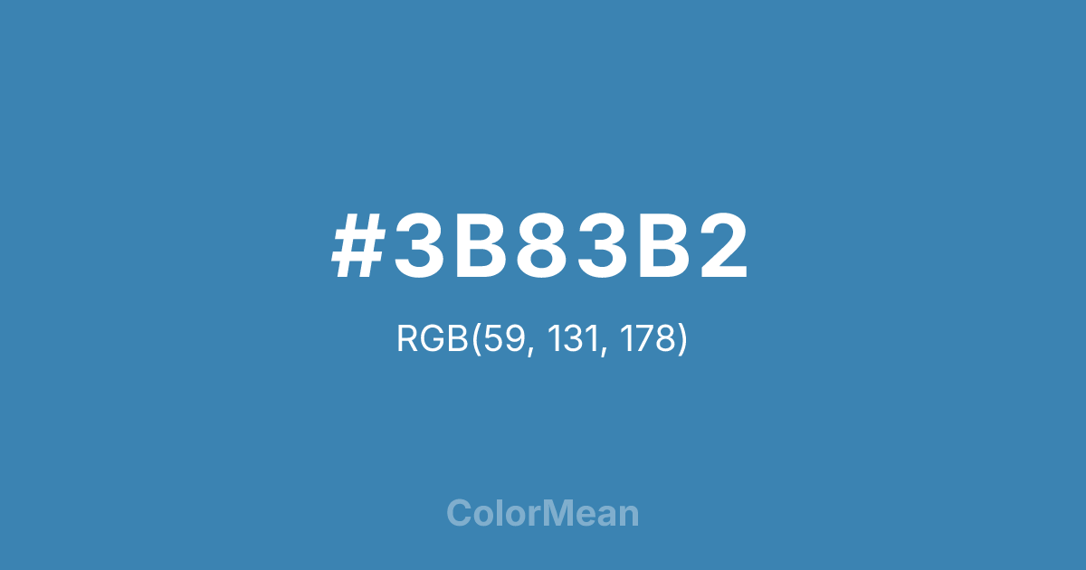 #3B83B2 color swatch