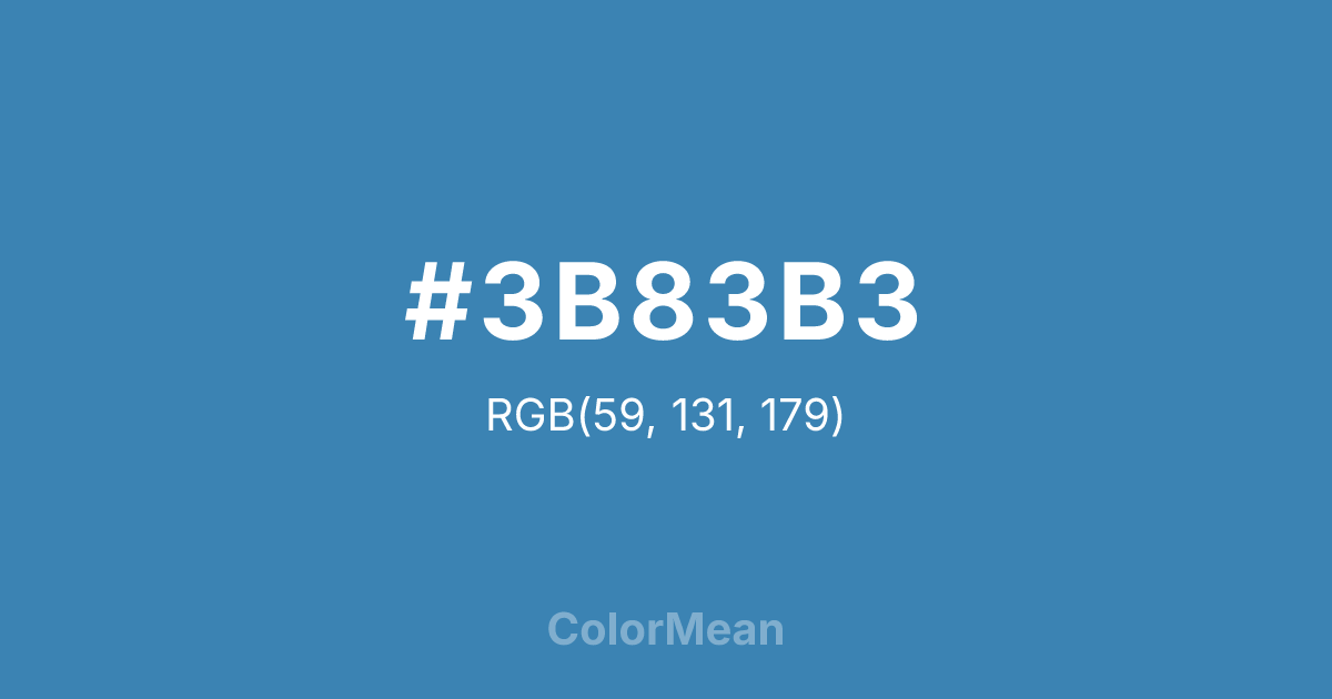 #3B83B3 color swatch