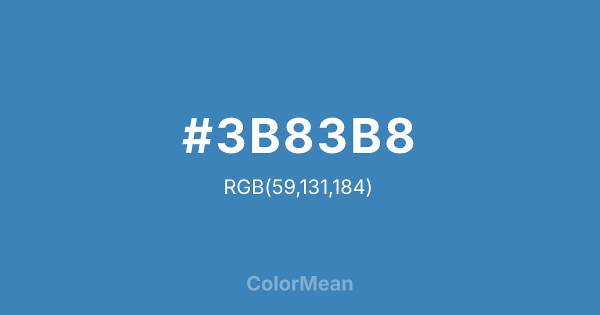 #3B83B8 color swatch