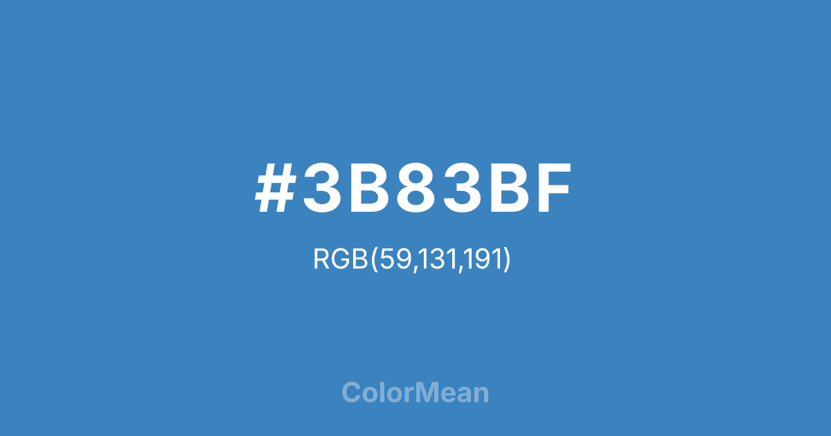 #3B83BF color swatch