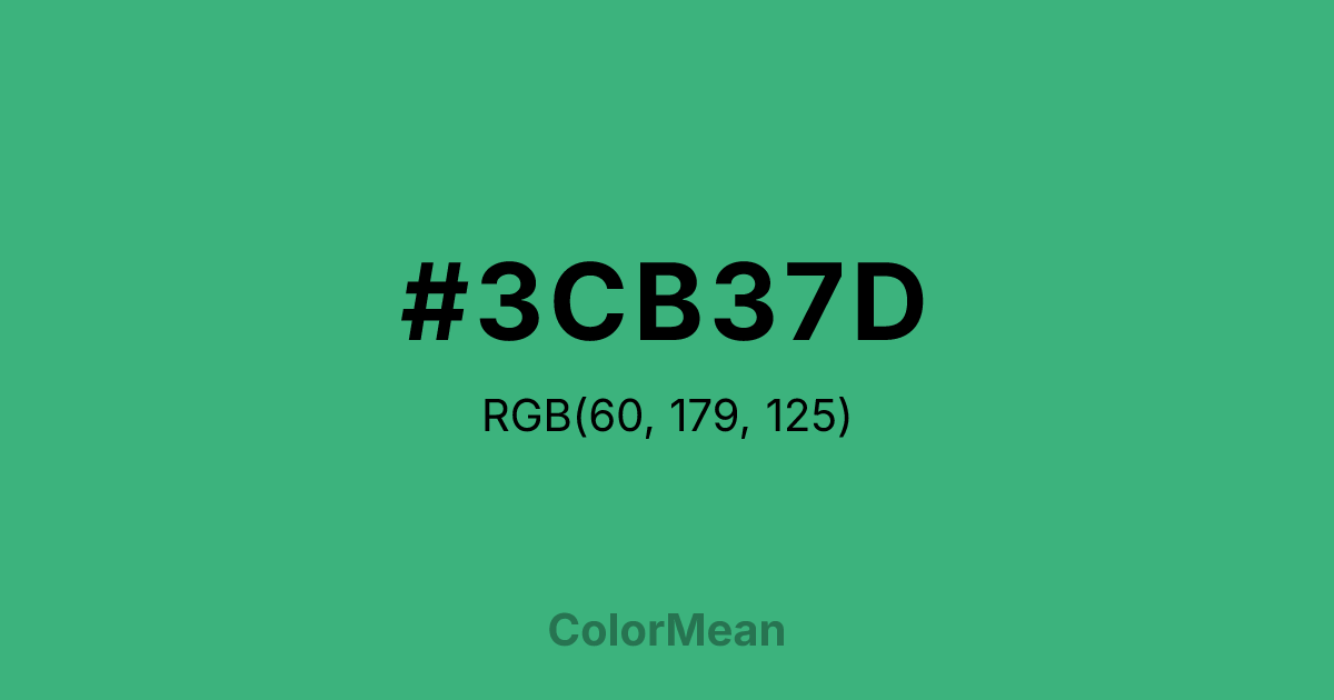 #3CB37D color swatch