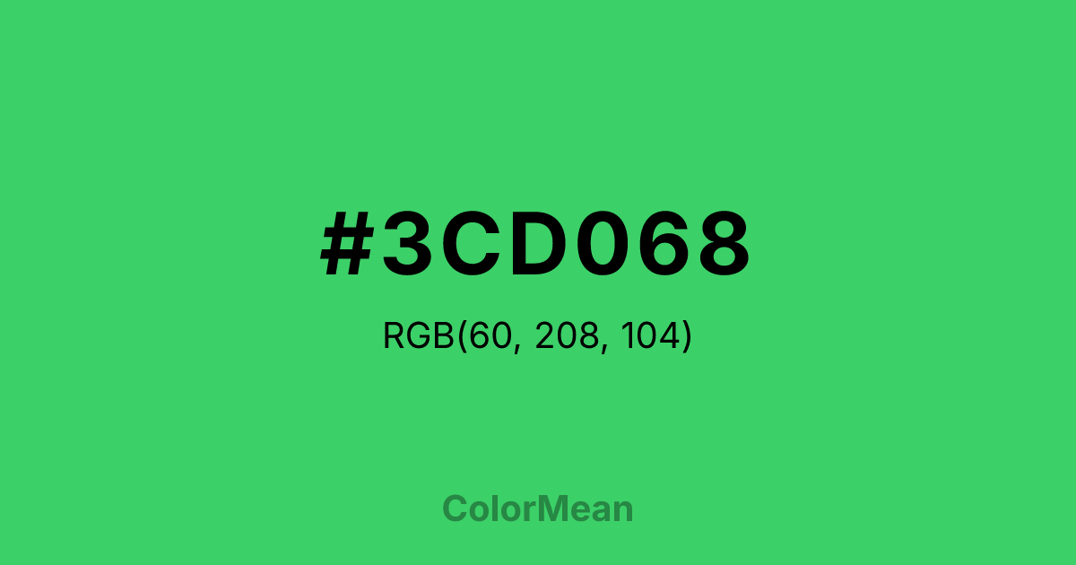 #3CD068 color swatch