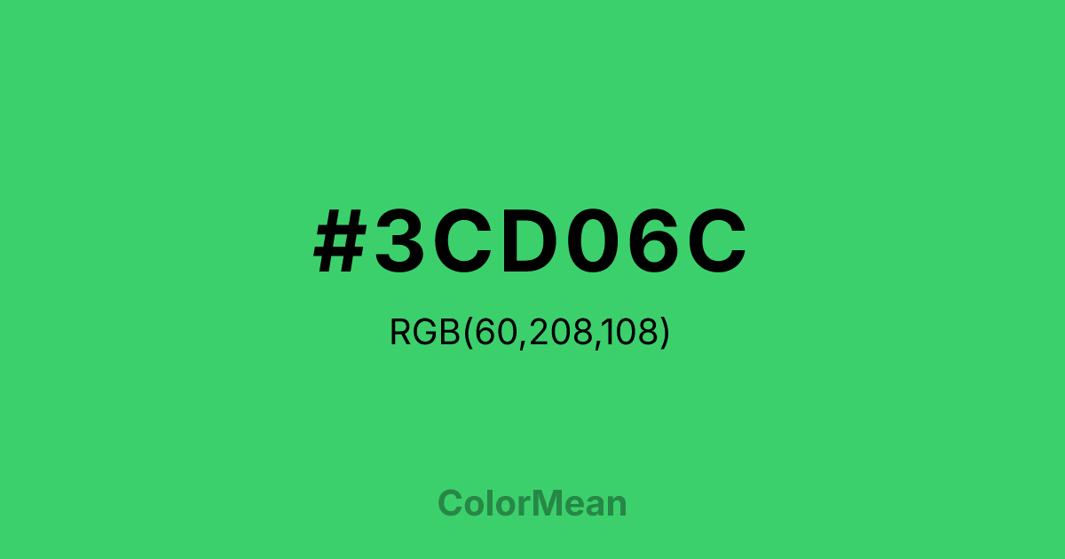 #3CD06C color swatch