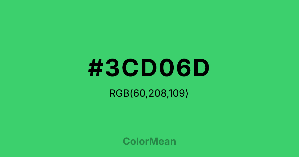 #3CD06D color swatch