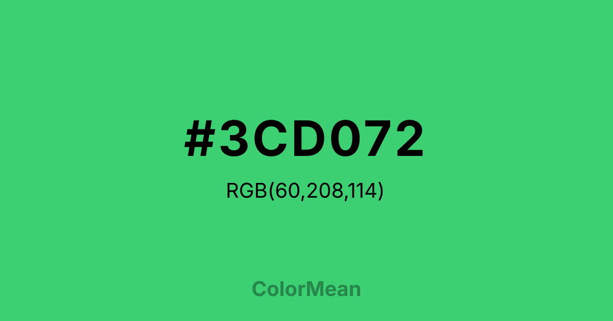 #3CD072 color swatch