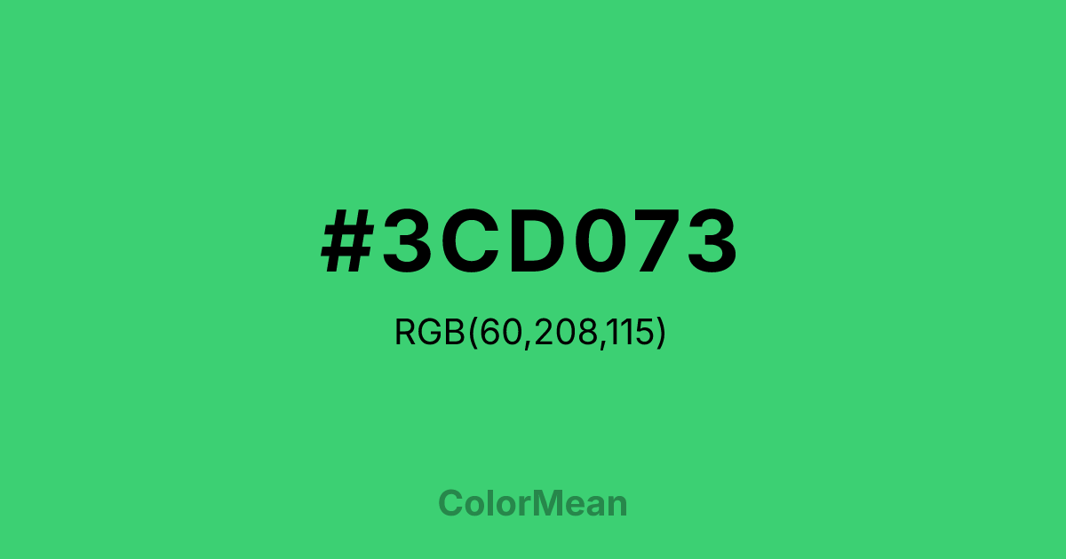 #3CD073 color swatch