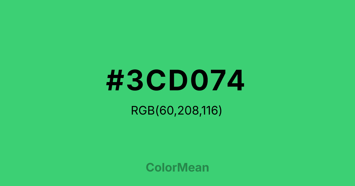 #3CD074 color swatch