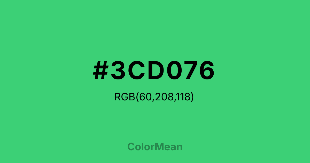 #3CD076 color swatch