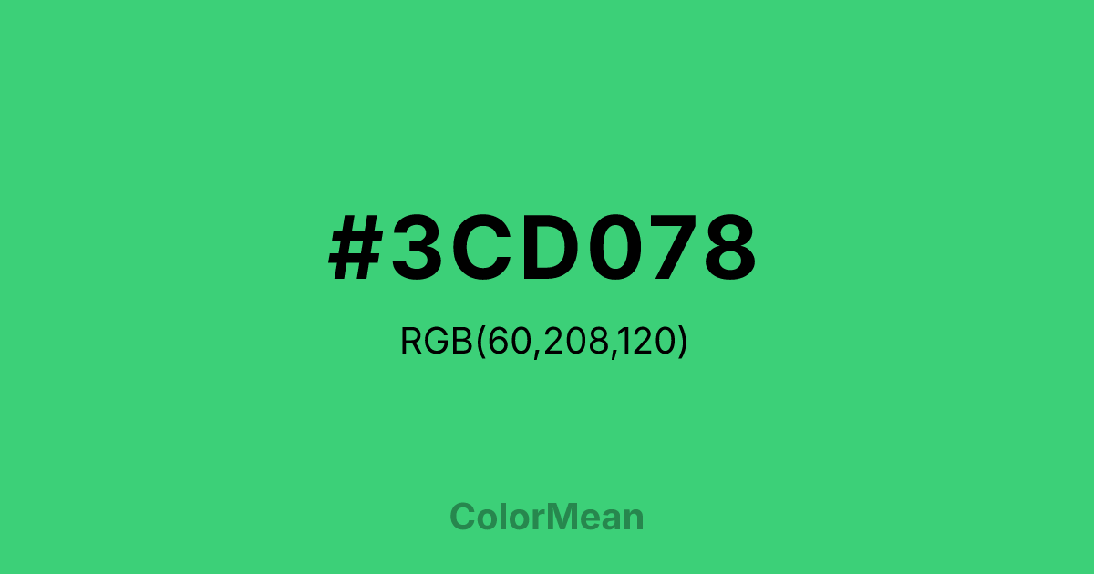#3CD078 color swatch
