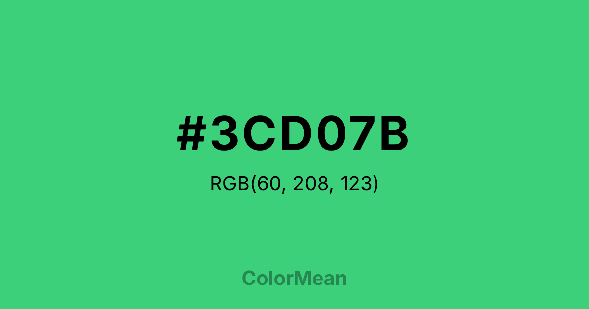 #3CD07B color swatch