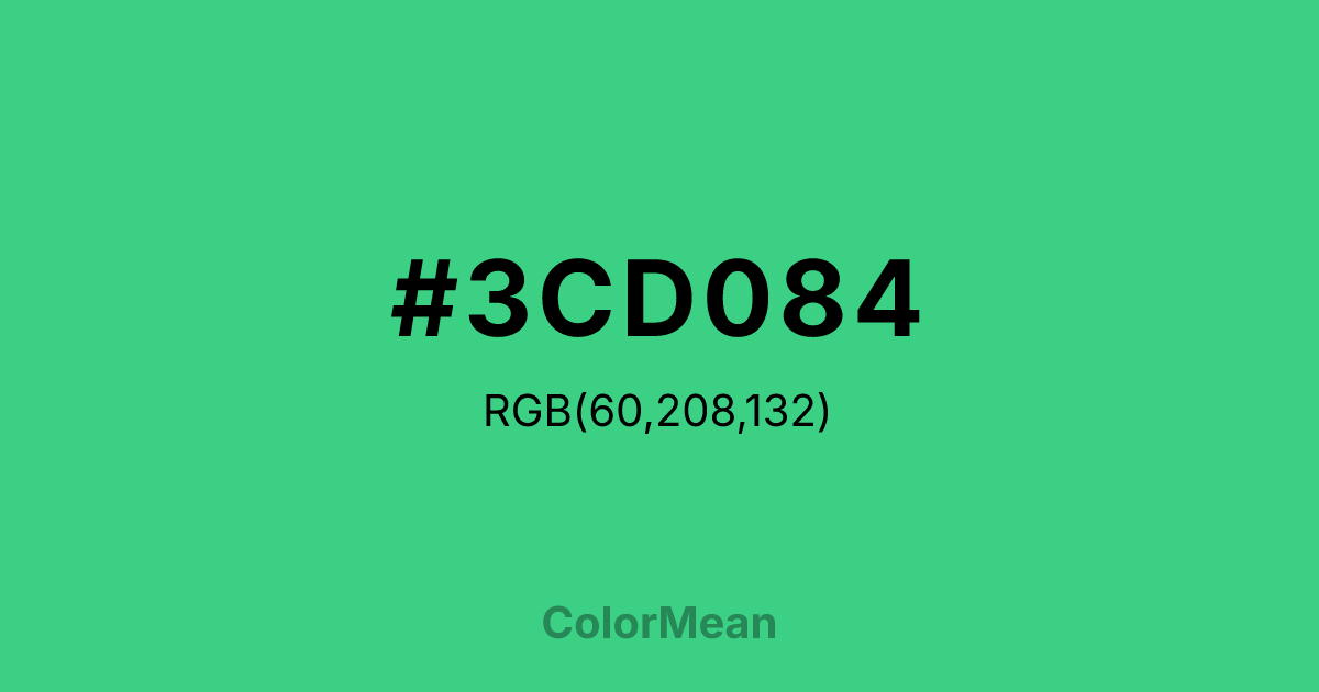 #3CD084 color swatch
