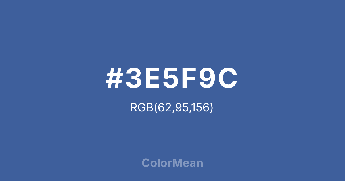 #3E5F9C color swatch