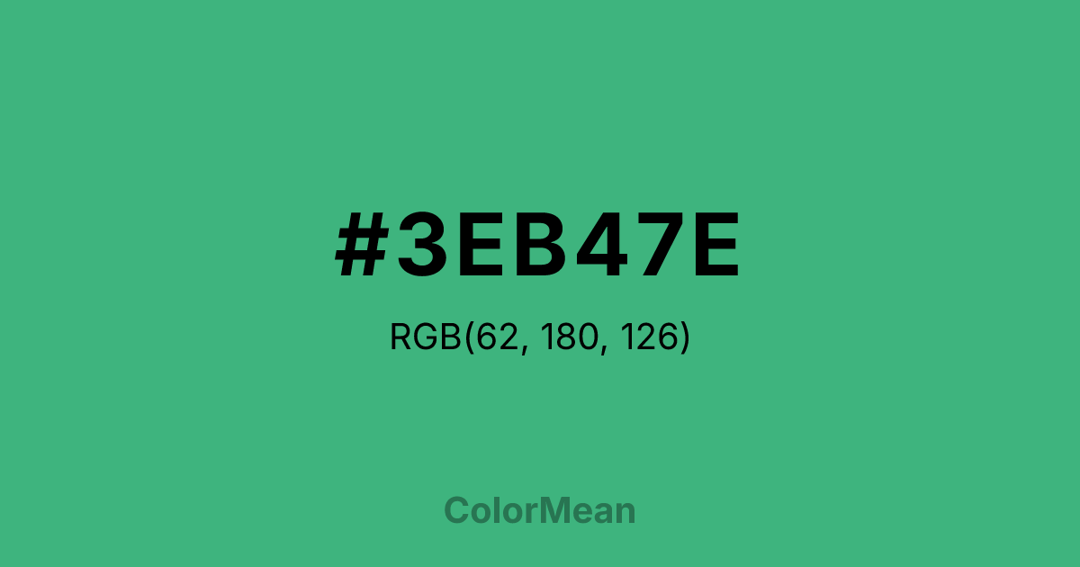 #3EB47E color swatch