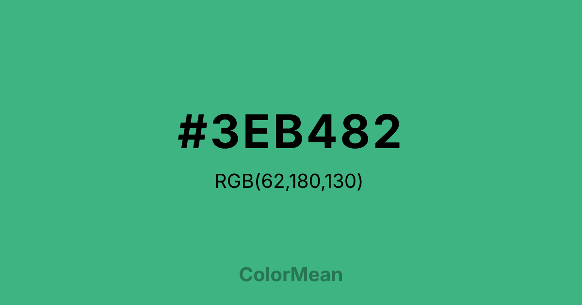 #3EB482 color swatch