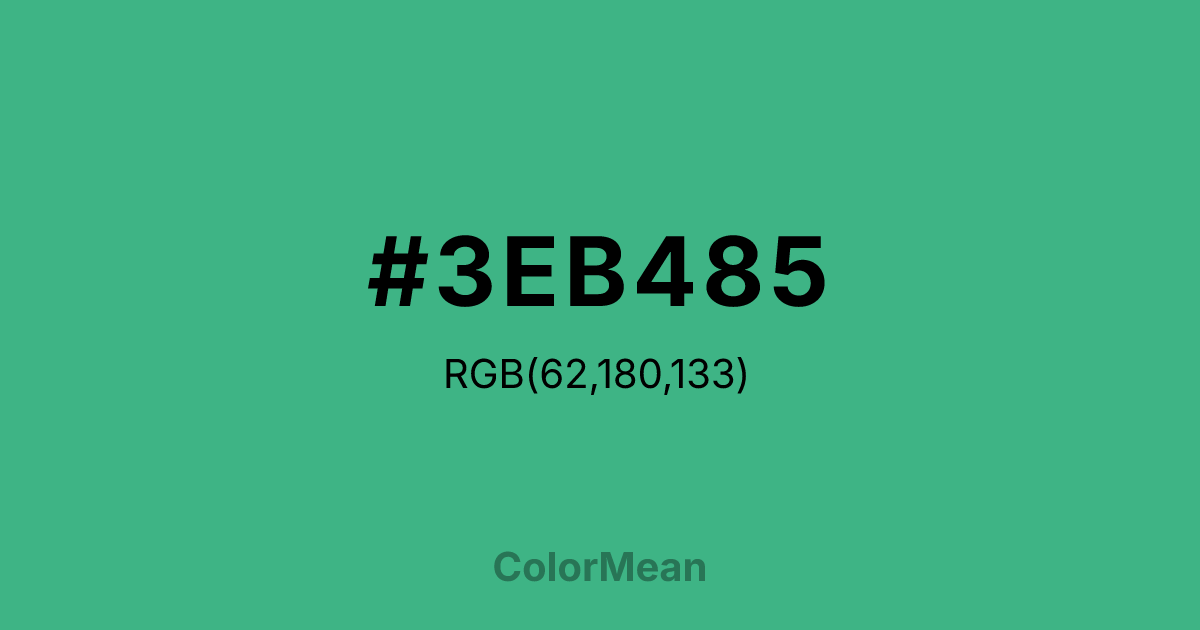 #3EB485 color swatch