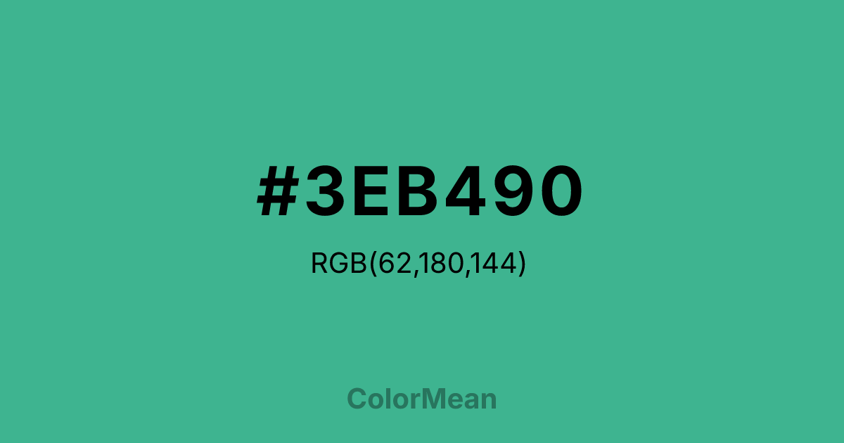 #3EB490 color swatch