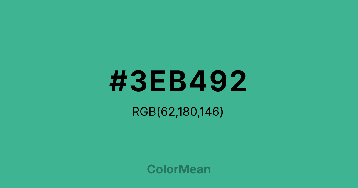 #3EB492 color swatch