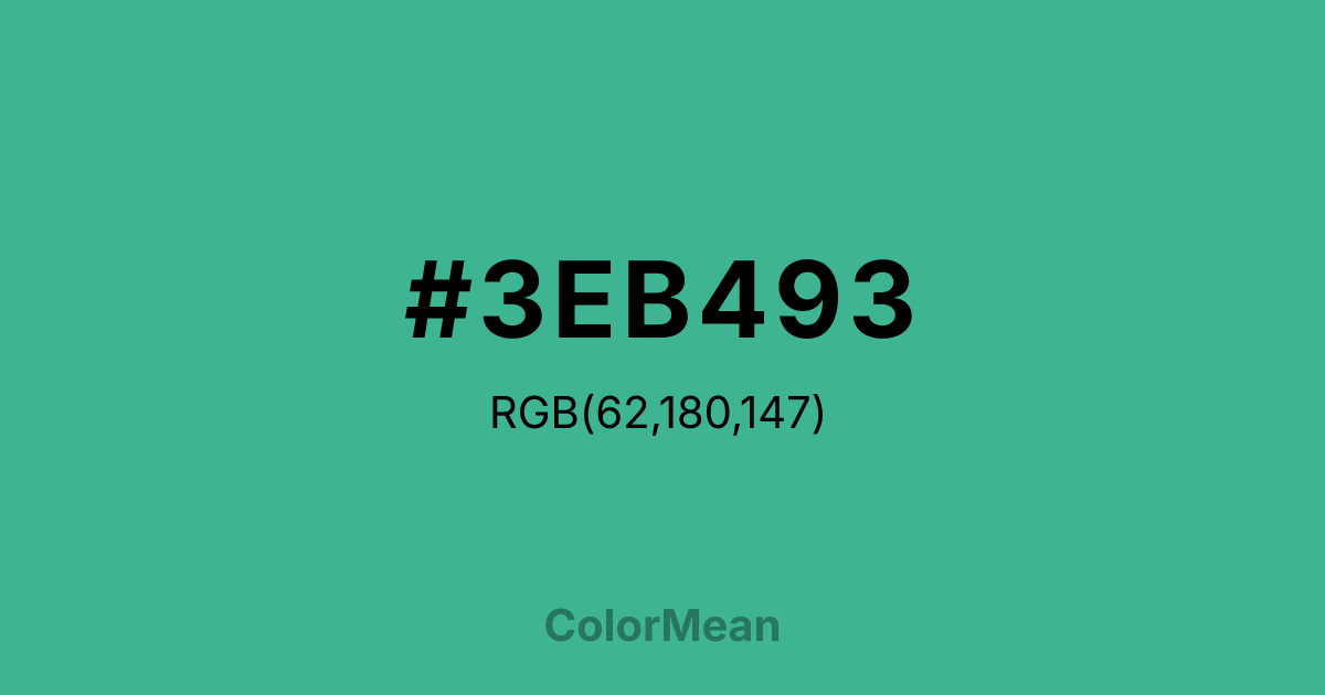 #3EB493 color swatch