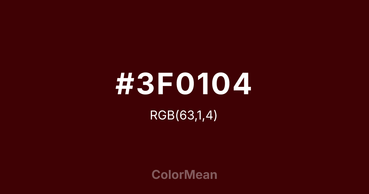 #3F0104 color swatch