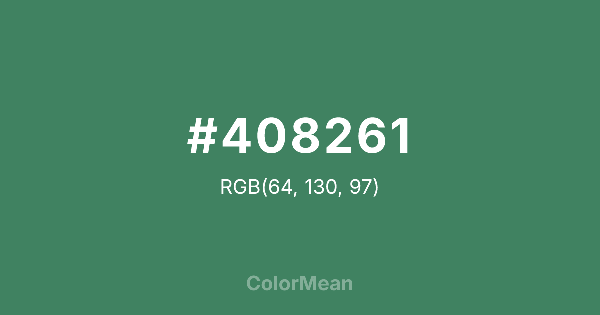 #408261 color swatch