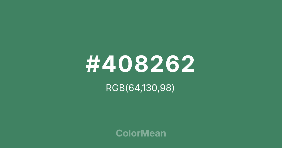 #408262 color swatch