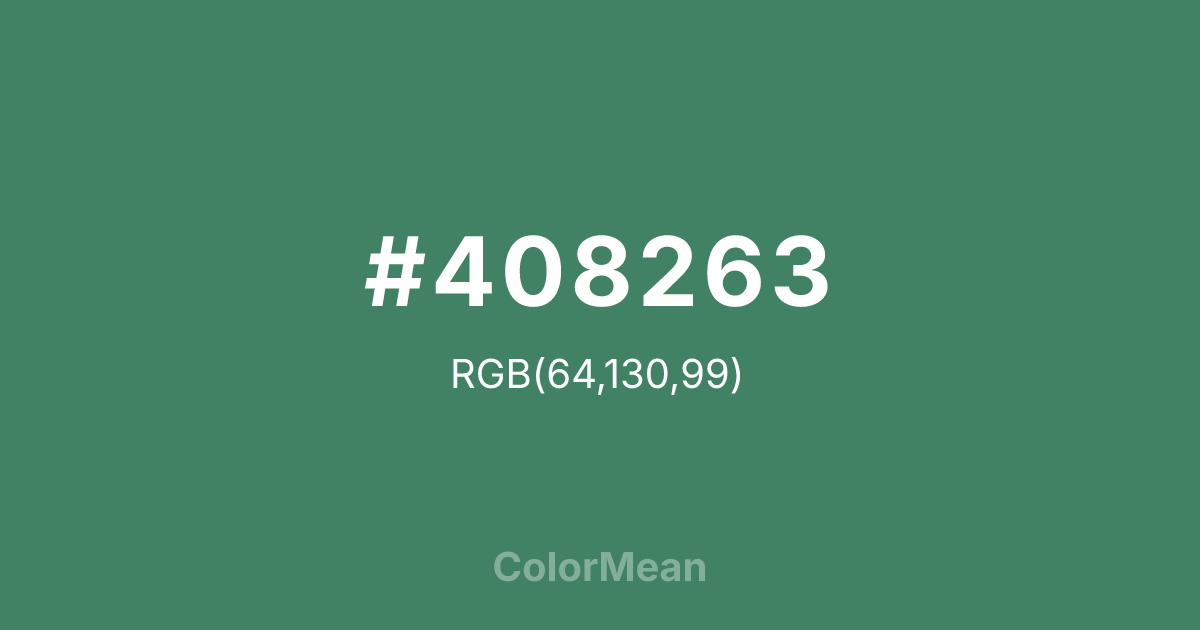 #408263 color swatch