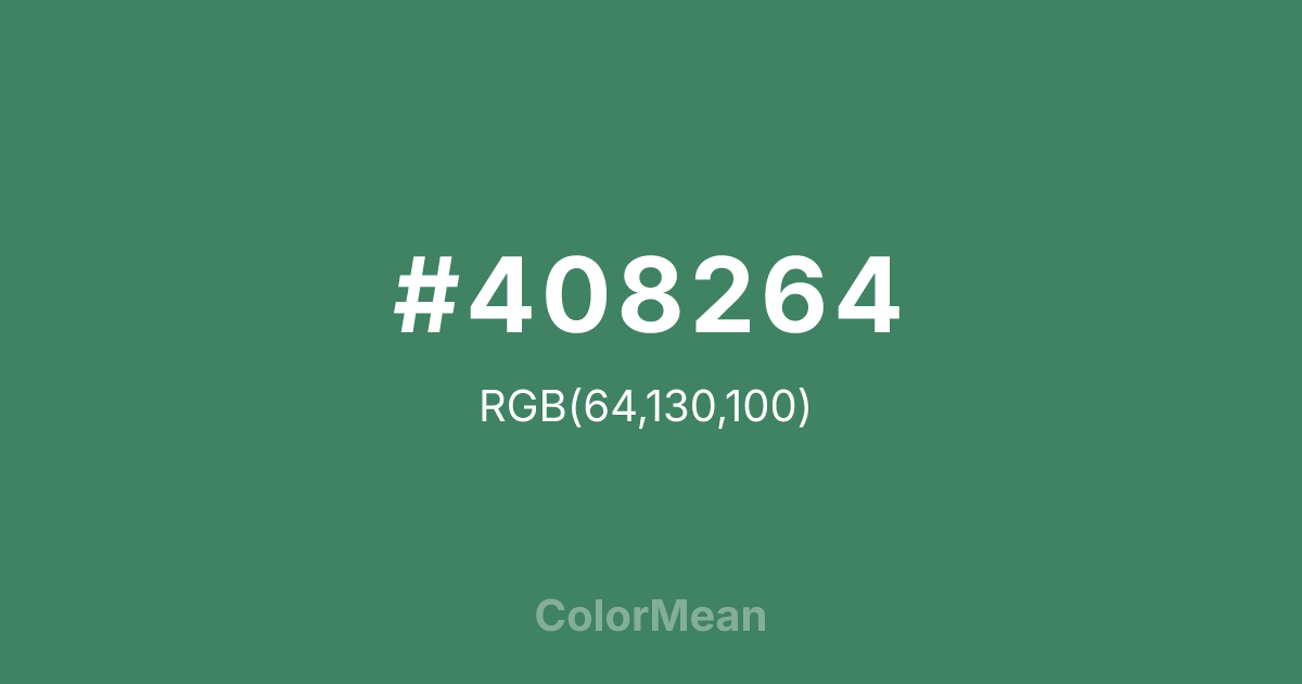 #408264 color swatch