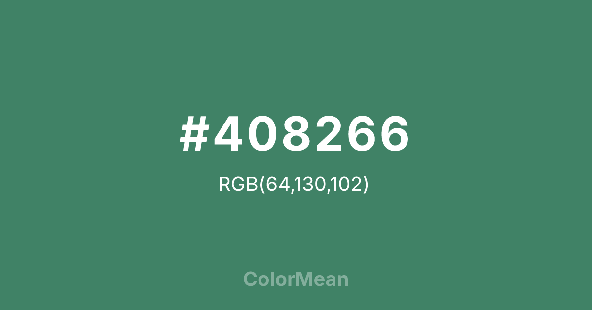 #408266 color swatch