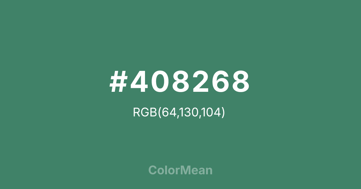 #408268 color swatch