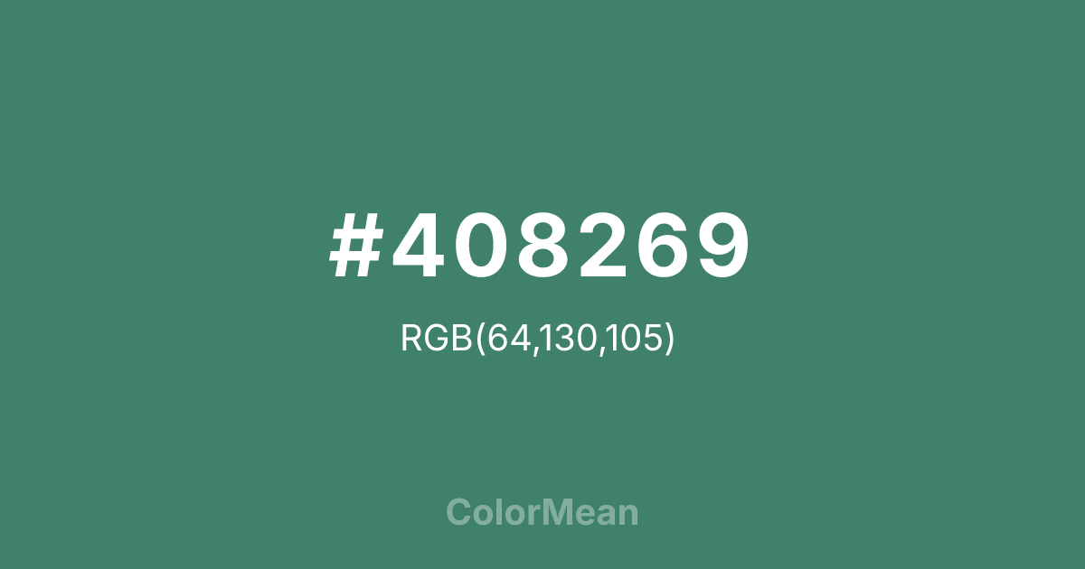 #408269 color swatch