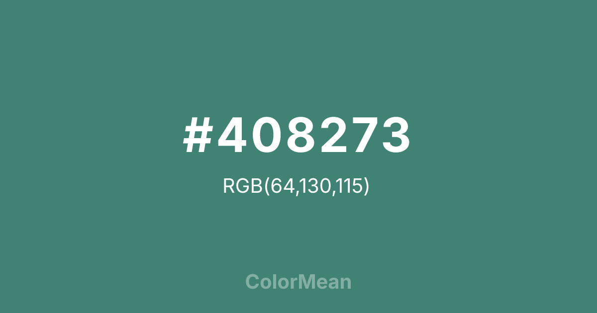 #408273 color swatch