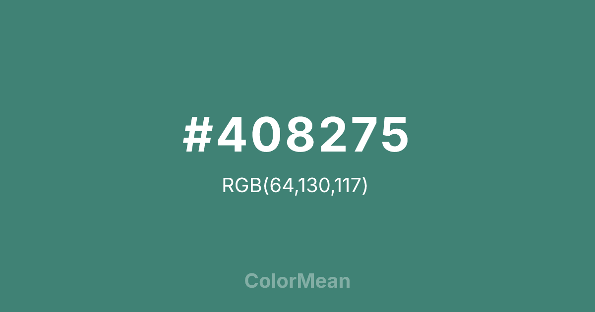 #408275 color swatch