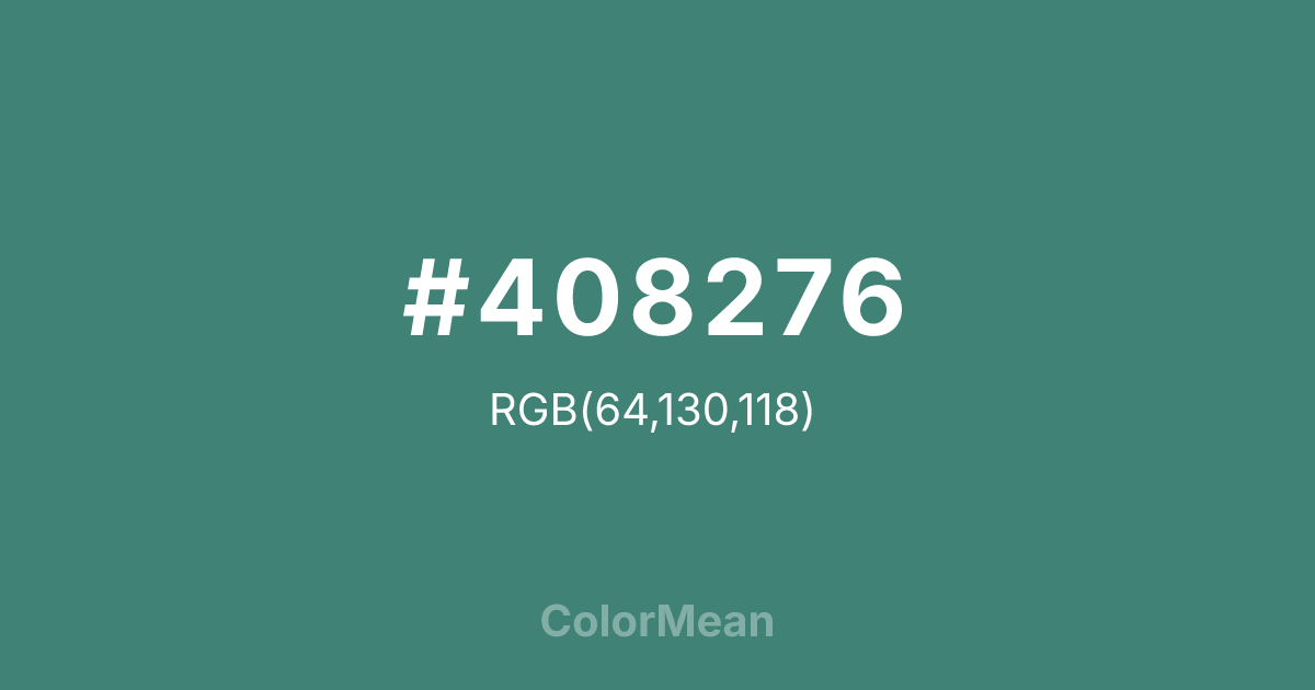#408276 color swatch