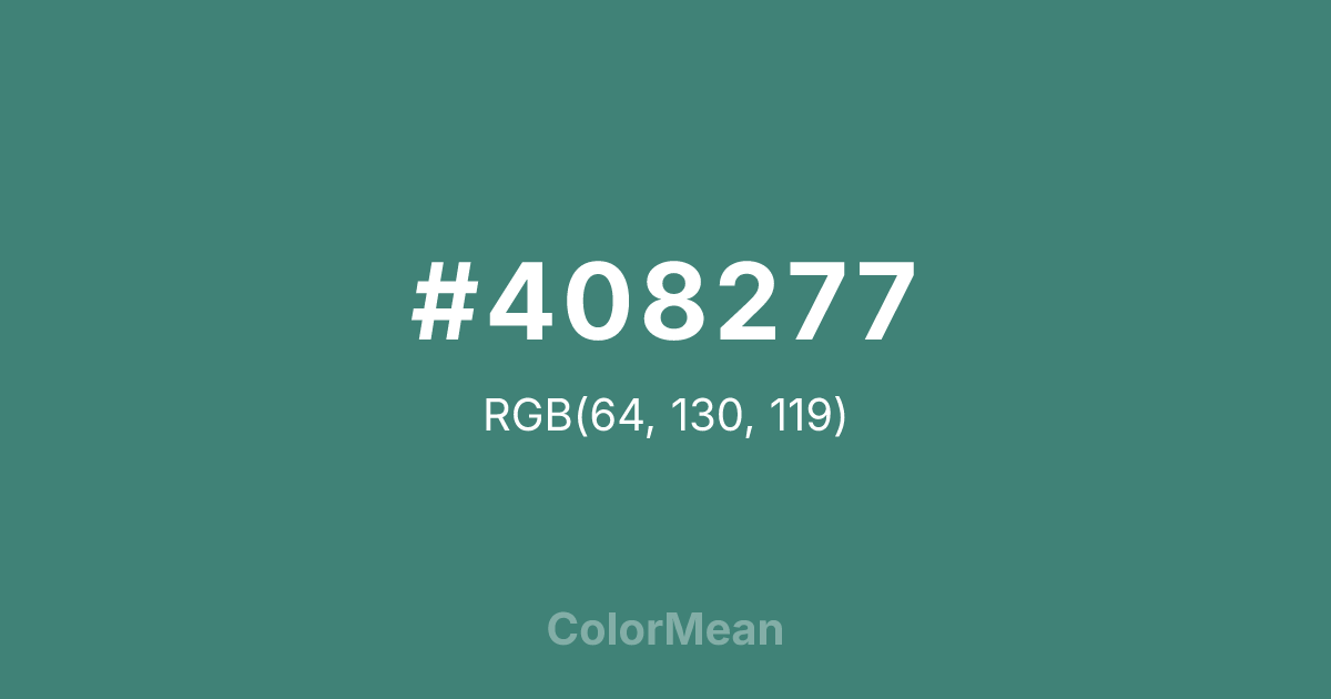 #408277 color swatch