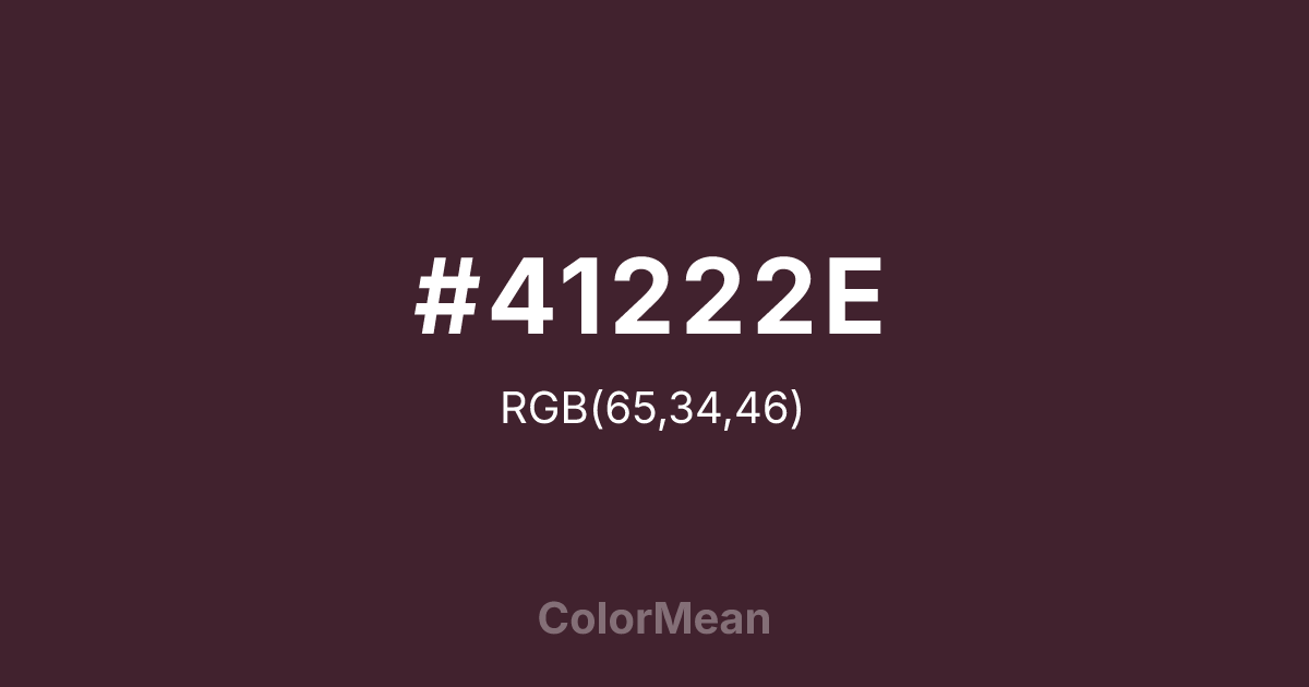 #41222E color swatch
